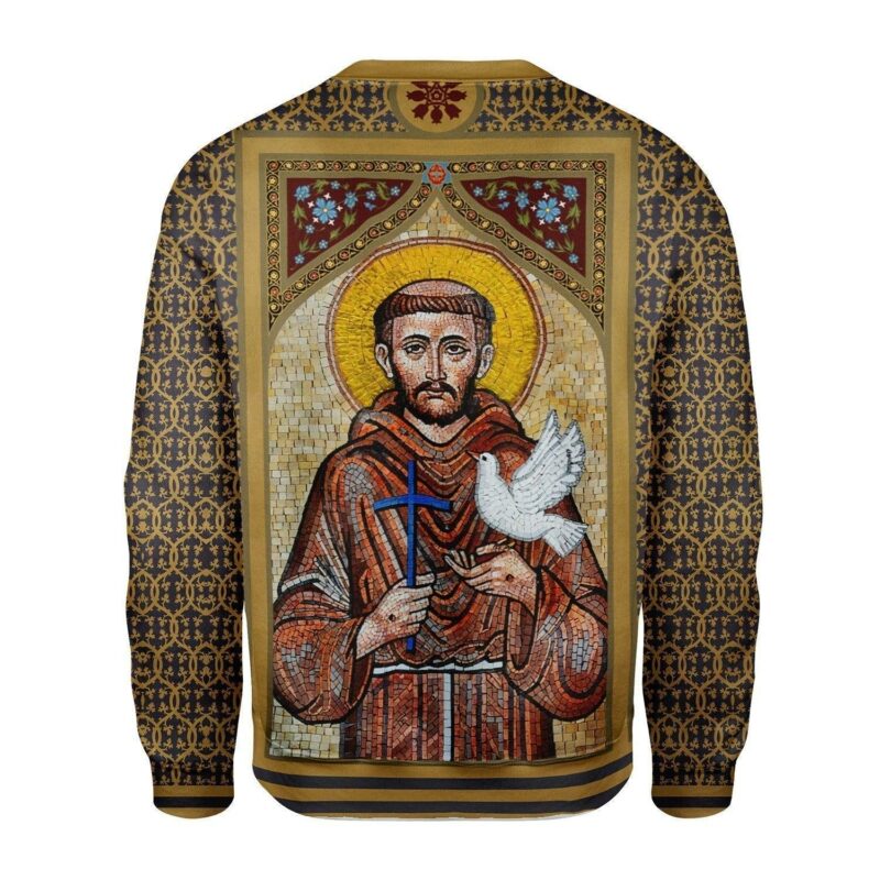 St Francis of Assisi Christmas Sweater