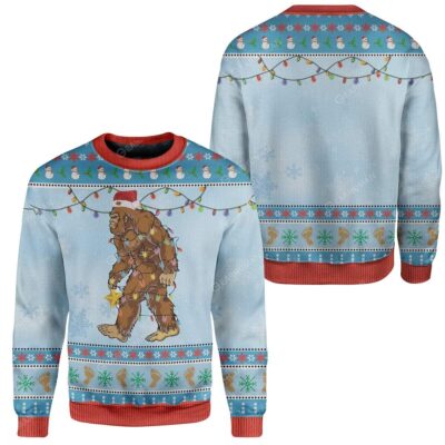 Ugly Christmas Bigfoot Sweater Apparel