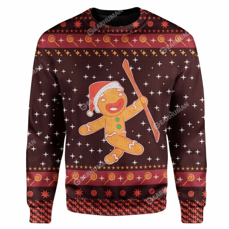 Ugly Christmas Cute Christmas Gingerbread Sweater Apparel