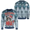 Ugly Christmas Dashing Through Grumpy Cat Custom Sweater Apparel