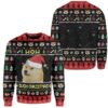 Ugly Christmas Dog Custom Sweater Apparel