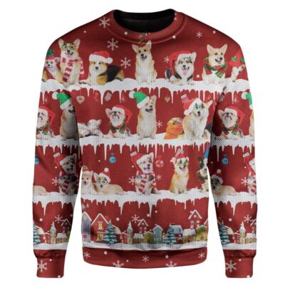 Ugly Christmas Dog Custom Sweater Apparel