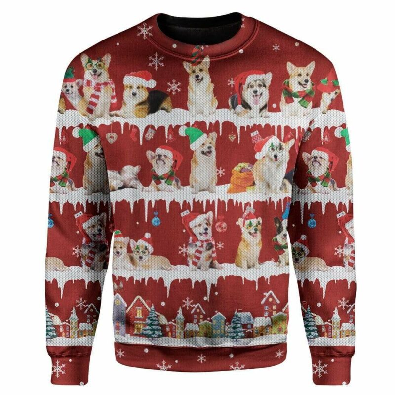 Ugly Christmas Dog Custom Sweater Apparel