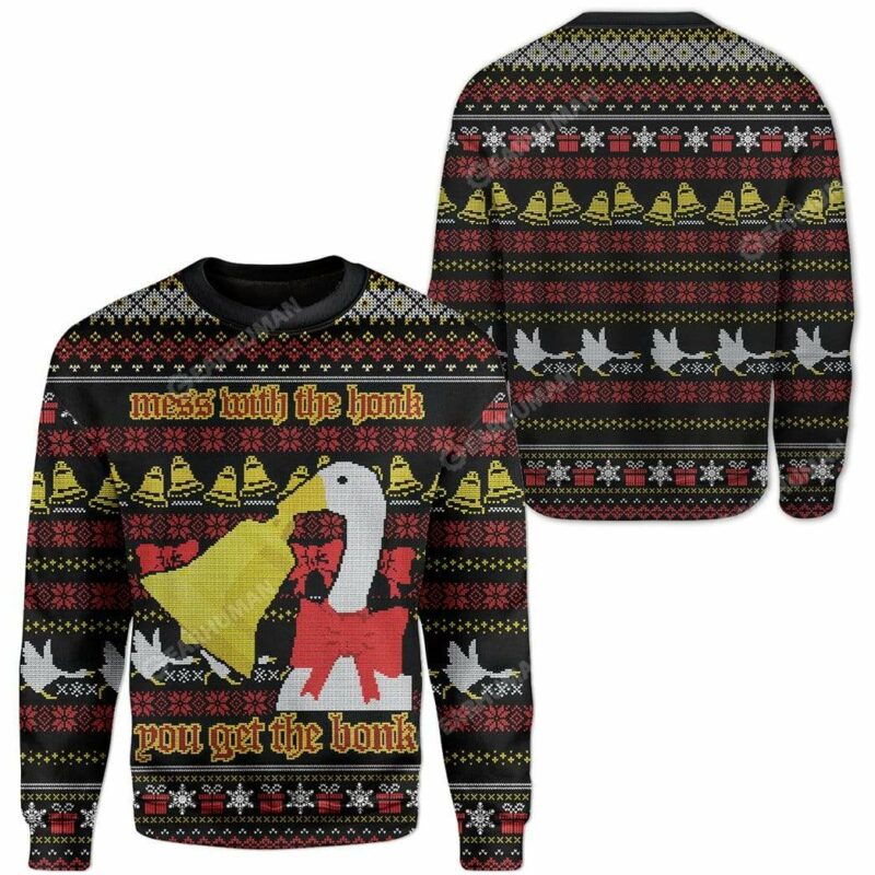 Ugly Christmas Duck Custom Sweater Apparel