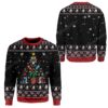 Ugly Christmas Ice Hockey Christmas Tree Sweater Apparel