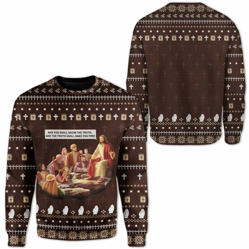 Ugly Christmas Jesus Sweater Apparel