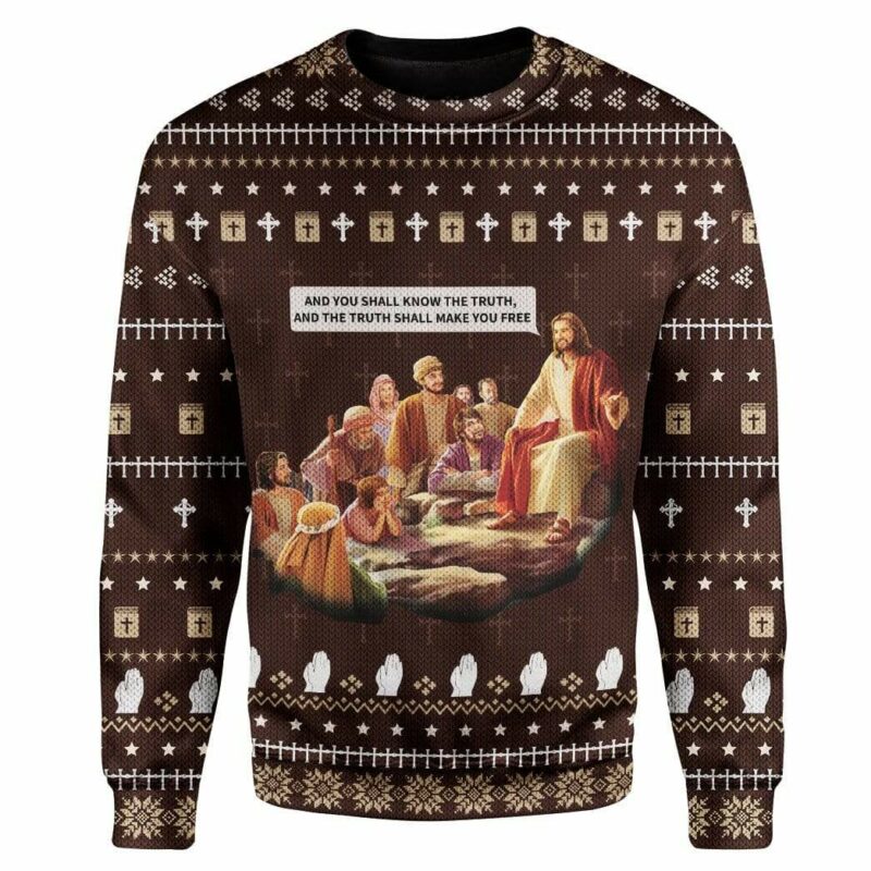 Ugly Christmas Jesus Sweater Apparel