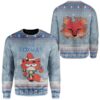 Ugly Christmas Merry Foxmas Custom Sweater Apparel