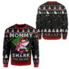 Ugly Christmas Mommy Shark Custom Sweater Apparel