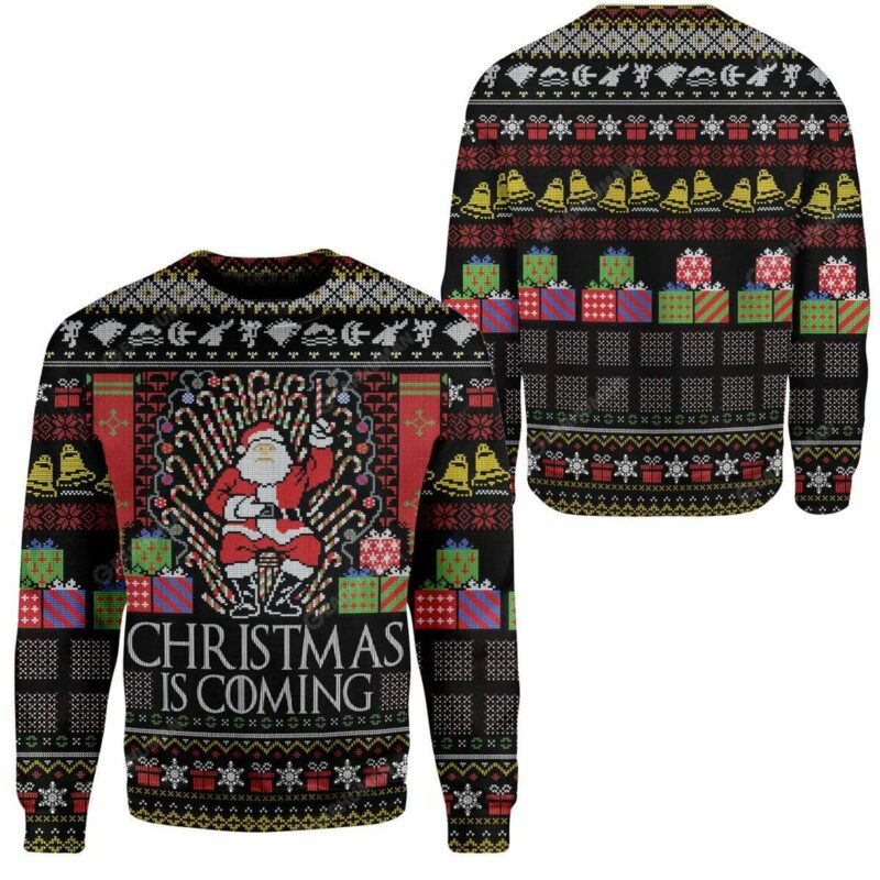 Ugly Christmas Santa Custom Sweater Apparel