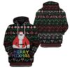 Ugly Christmas Santa Custom Sweater Apparel