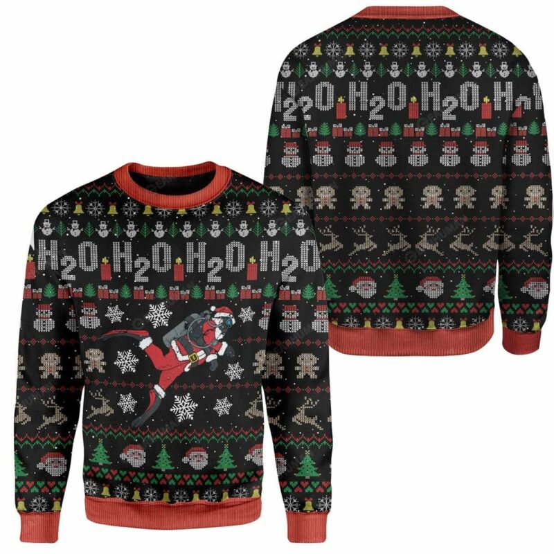 Ugly Christmas Santa Custom Sweater Apparel