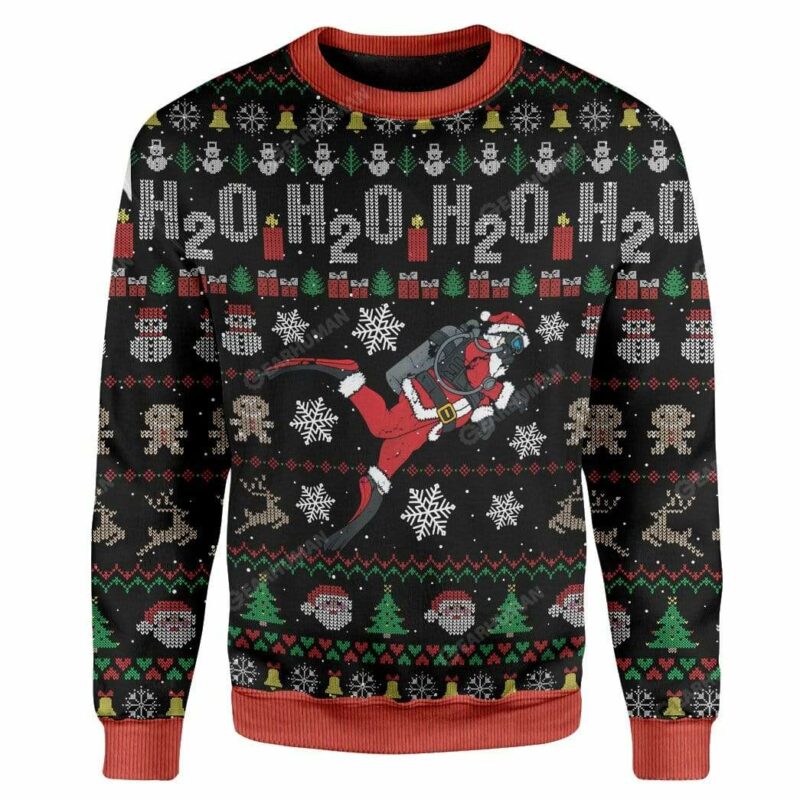 Ugly Christmas Santa Custom Sweater Apparel