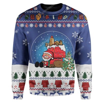 Ugly Christmas Santa Custom sweater Apparel