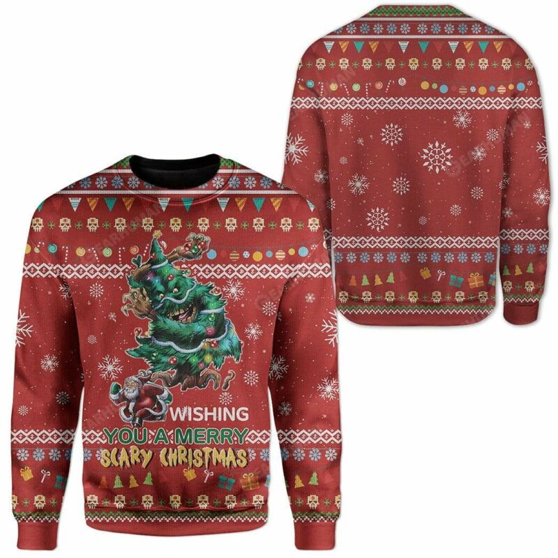 Ugly Christmas Santa Custom Sweater Apparel