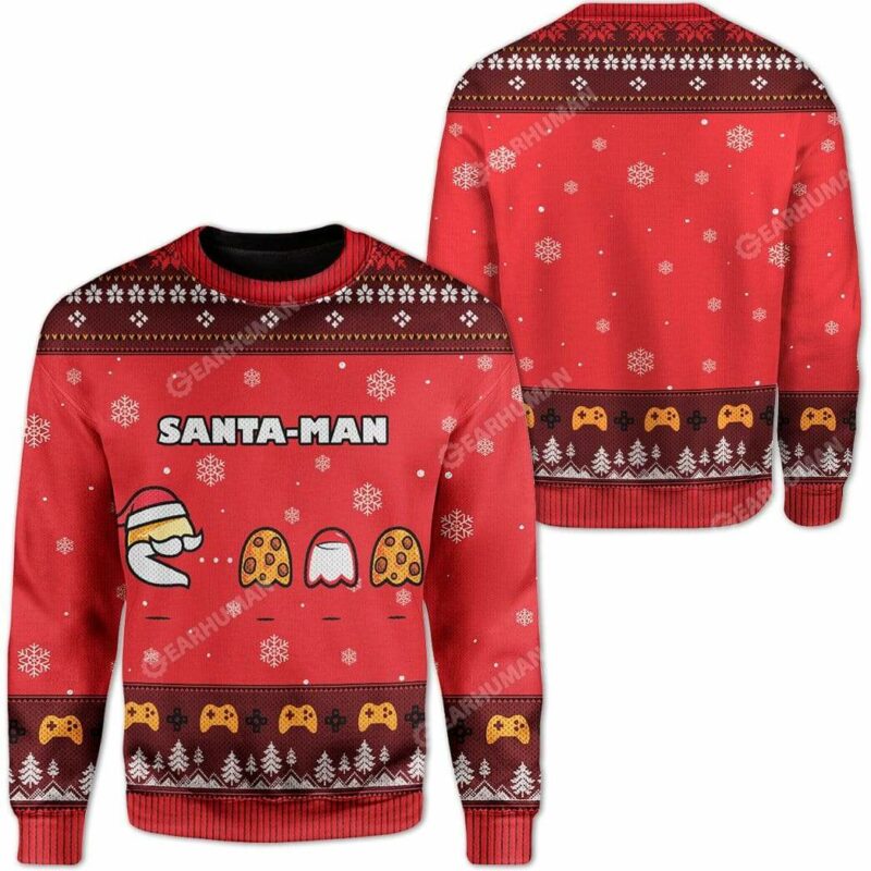 Ugly Christmas Santa Man Sweater Apparel