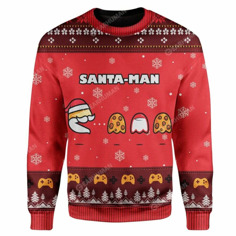 Ugly Christmas Santa Man Sweater Apparel