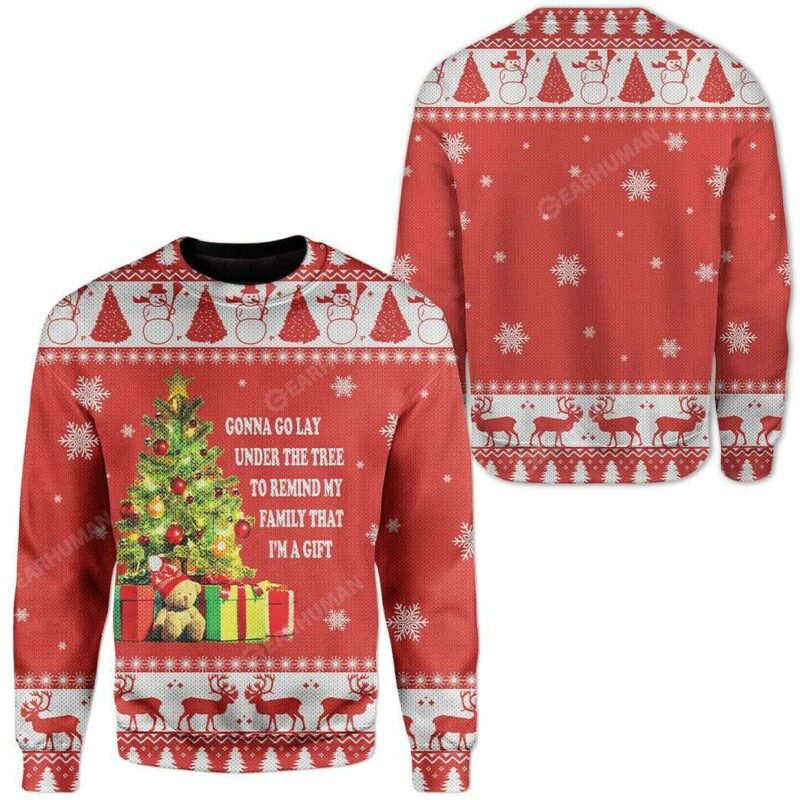 Ugly Christmas Tree Custom Sweater Apparel