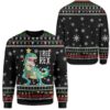 Ugly Christmas Tree T-Rex Custom Sweater Apparel