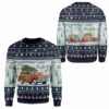 Ugly Dog Pickup Retro Camper And Wagon Christmas Custom Sweater Apparel