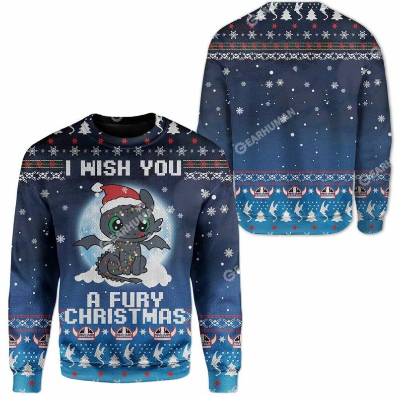 Ugly Fury Christmas Custom Sweater Apparel