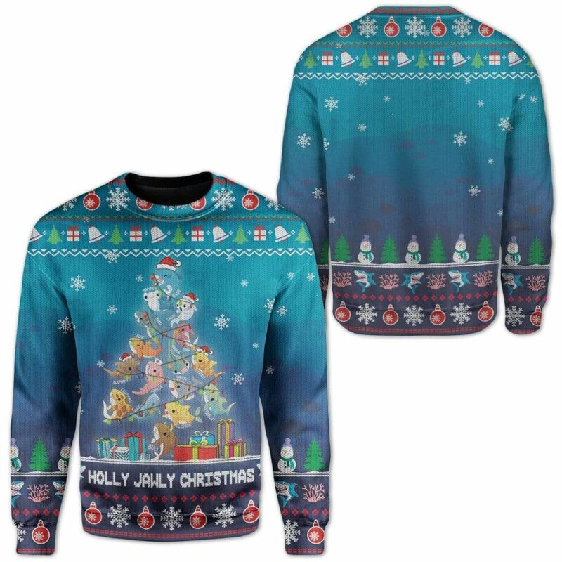 Ugly Holly Jawly Christmas Custom Sweater Apparel