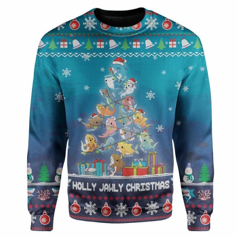 Ugly Holly Jawly Christmas Custom Sweater Apparel