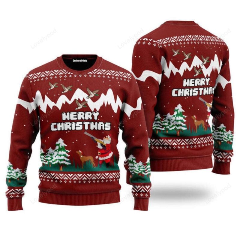 Merry Christmas Duck Hunting Ugly Christmas Sweater