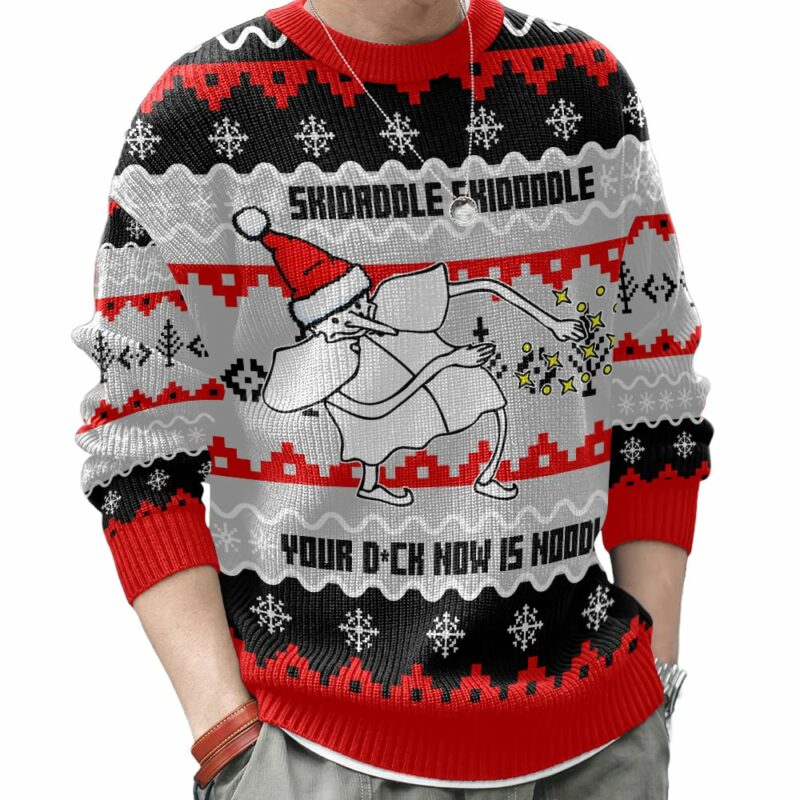 Skidaddle Skidoodle, Your D*ck now is a noodle meme Christmas Ugly Sweater