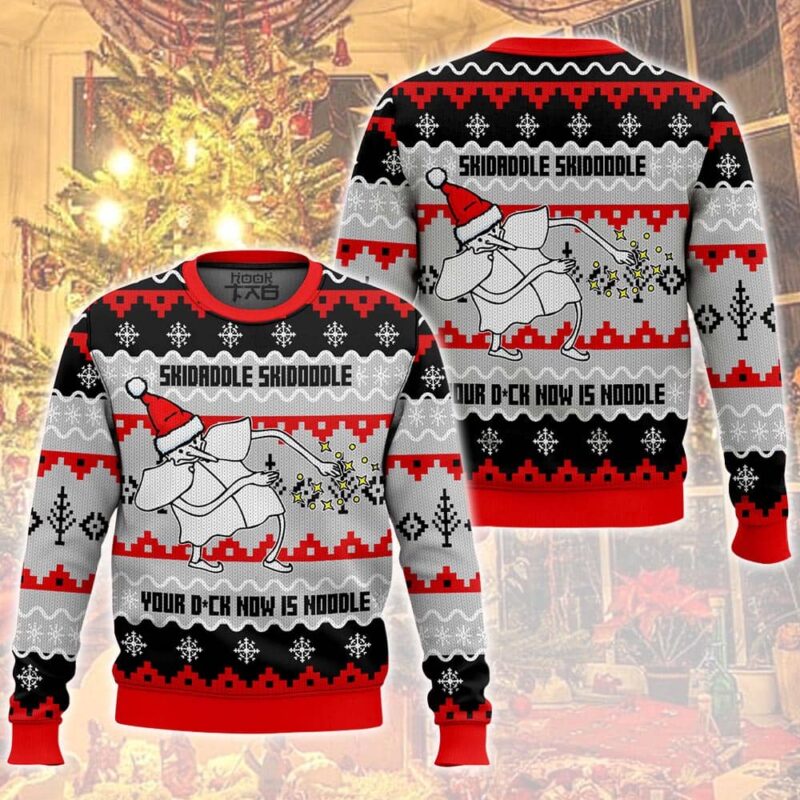 Skidaddle Skidoodle, Your D*ck now is a noodle meme Christmas Ugly Sweater