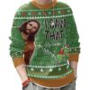 I Saw That Grinch - Funny Jesus Christ Meme Christmas Ugly Sweater