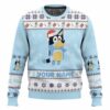 Name Customize, Bluey Christmas Ugly Sweater