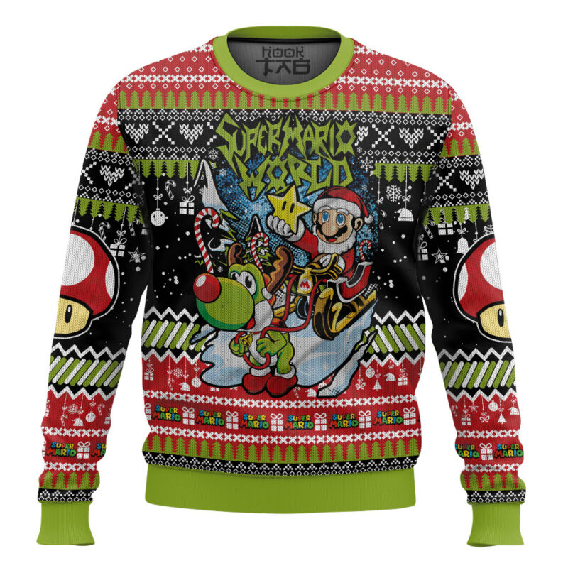 Super Mario World Christmas Ugly Sweater