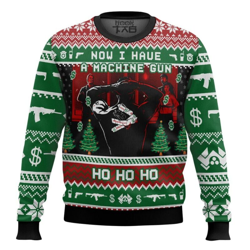 Die Hard, McClane “Now I have a machine gun. Ho ho ho” Christmas Ugly Sweater