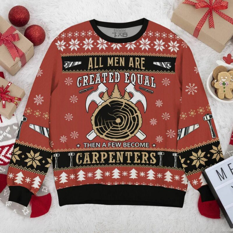 Personalized Proud to be a carpenter, Ugly Sweater