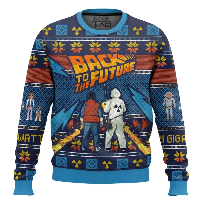 Back to the Future Christmas Ugly Sweater