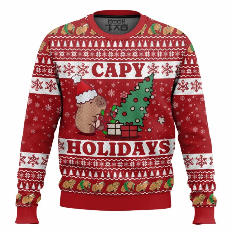 Capy Holidays, Christmas Ugly Sweater