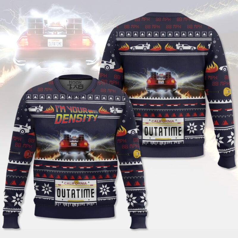 Back to the Future Christmas Ugly Sweater