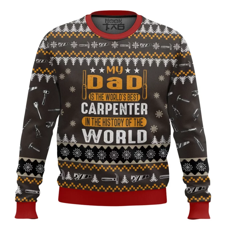 Personalized Proud to be a carpenter v2, Ugly Sweater