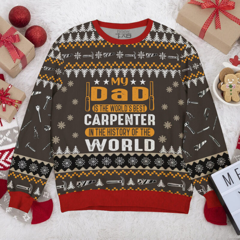 Personalized Proud to be a carpenter v2, Ugly Sweater