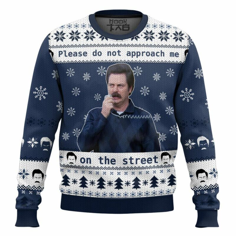 Ron Swanson, Parks and Recreation Christmas Ugly Sweater