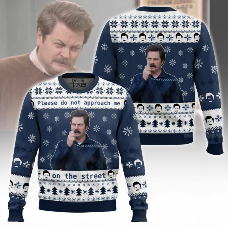 Ron Swanson, Parks and Recreation Christmas Ugly Sweater