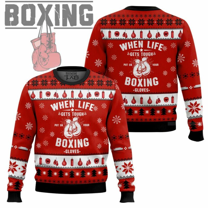 Put on Boxing Gloves Ugly Sweater