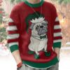 Pug Elf Christmas Ugly Sweater