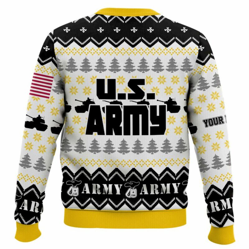 Custom Name Grinch x US Army Ugly Sweater V1