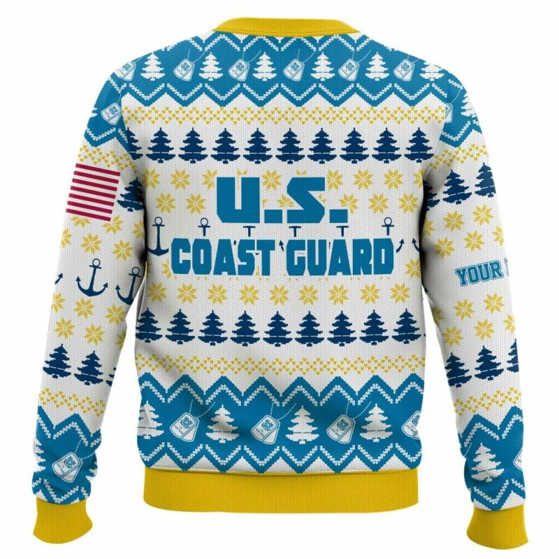 Custom Name Grinch x US Coast Guard Ugly Sweater V2