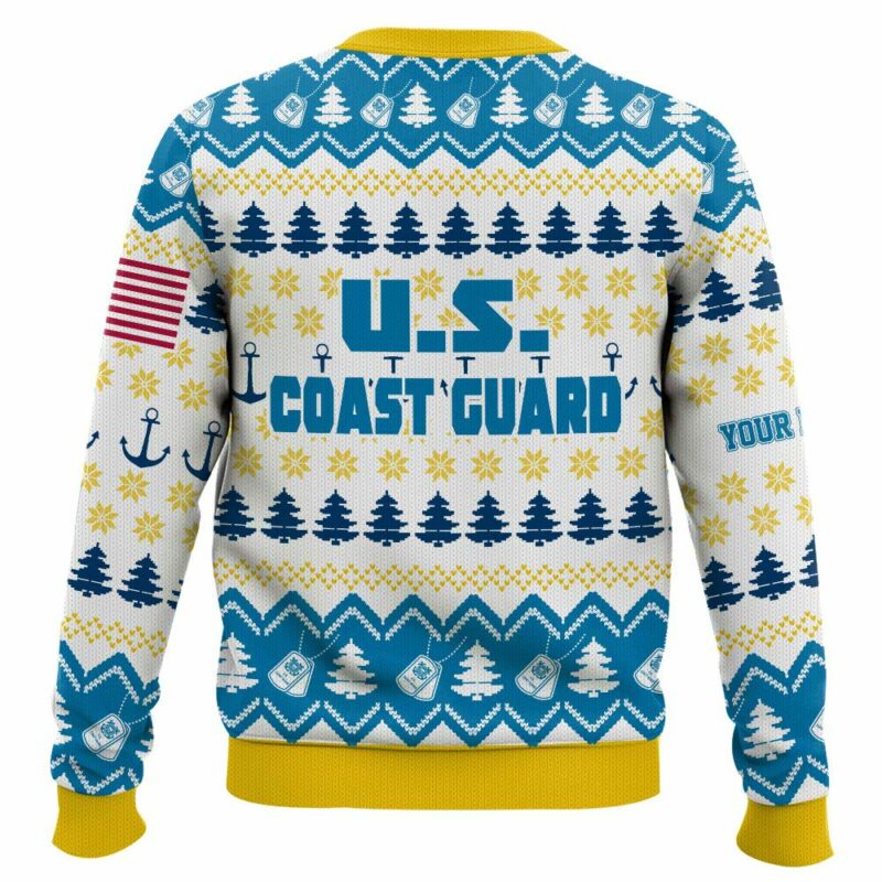 Custom Name Grinch x US Coast Guard Ugly Sweater V1