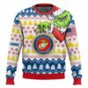 Custom Name Grinch x US Marines Ugly Sweater V1