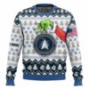 Custom Name Grinch x US Space Force Ugly Sweater V2