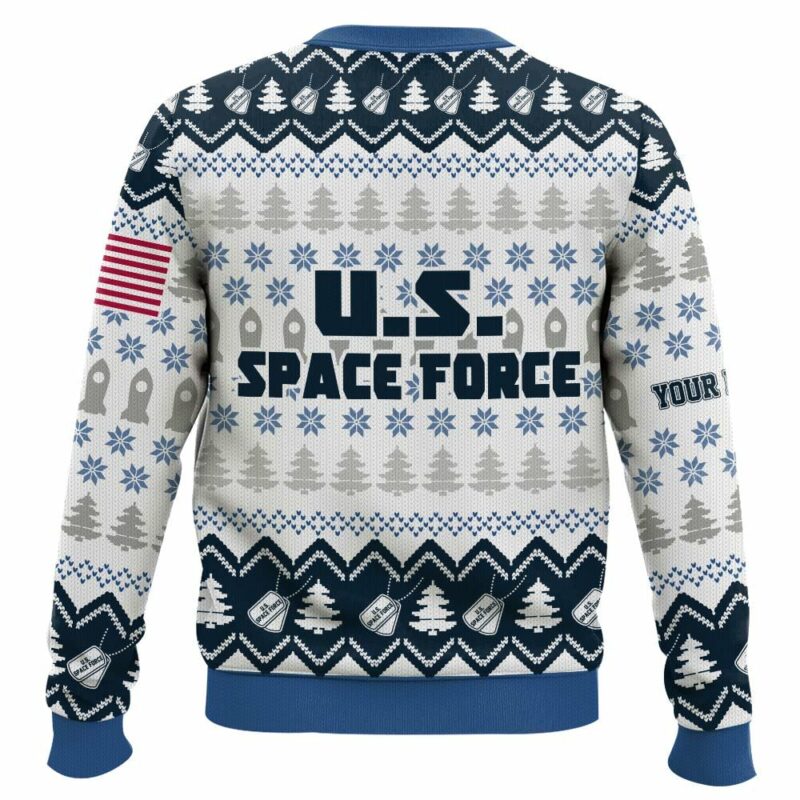 Custom Name Grinch x US Space Force Ugly Sweater V2